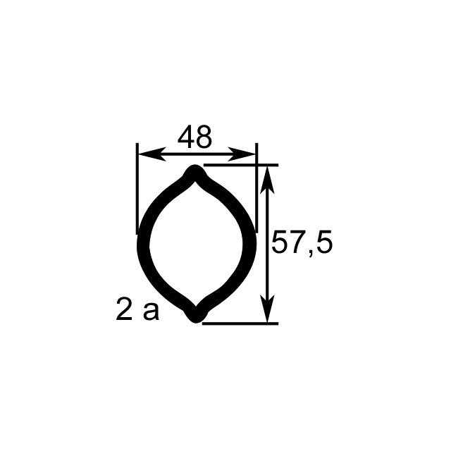 Machoire 32X76 Tube Citron 48X57,5 référence fournisseur WAL351400